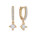 LUMINARY DIAMOND HUGGIE SINGLE DROP