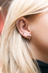 FALLEN MOON STUD EARRINGS