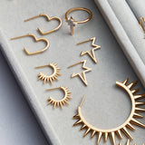 LOVE HEART HOOP GOLD