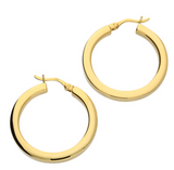 TITAN GOLD HOOPS