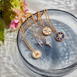 COMPASS PENDANT MOTHER OF PEARL