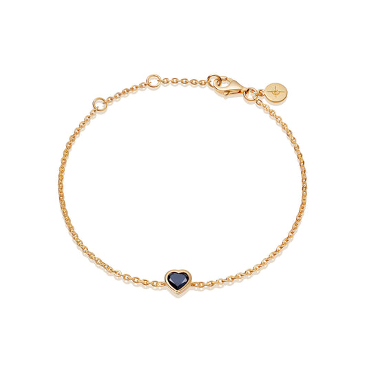 SAPPHIRE HEART BRACELET