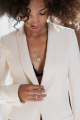 COMPASS PENDANT MOTHER OF PEARL