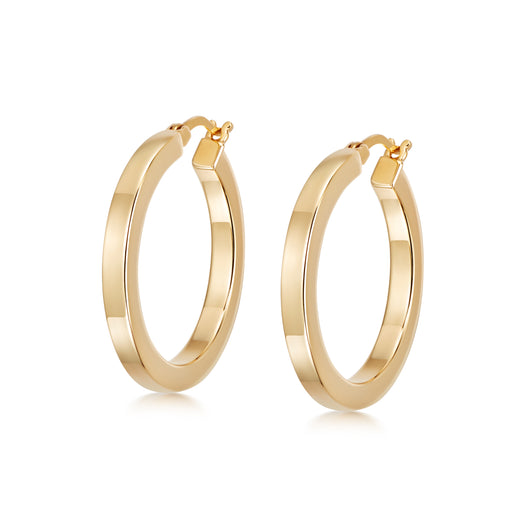 TITAN GOLD HOOPS