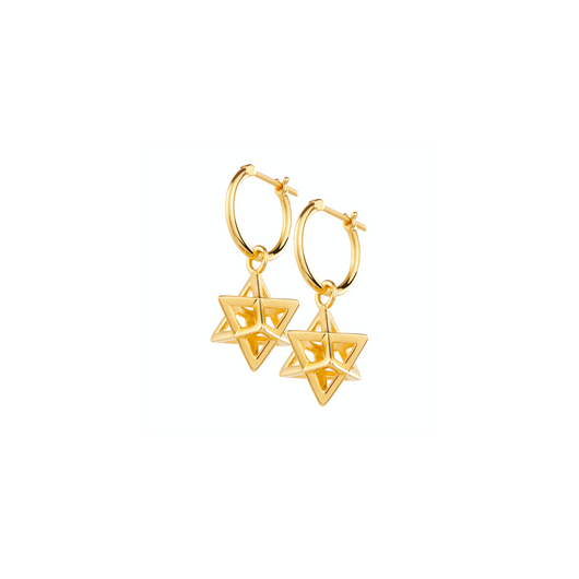 ROCKSTAR GOLD HOOPS