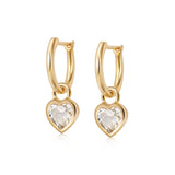 TOPAZ HEART HOOPS