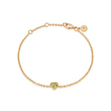 PERIDOT HEART BRACELET