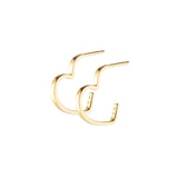 LOVE HEART HOOP GOLD