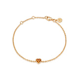 CITRINE HEART BRACELET