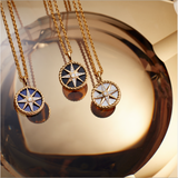 COMPASS PENDANT MOTHER OF PEARL