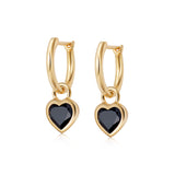 SAPPHIRE HEART HOOPS