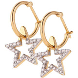 SIRIUS STAR HOOP EARRINGS